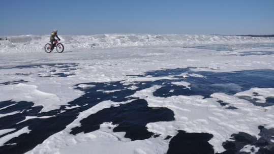 Winter Fat Biking on Lake Champlain