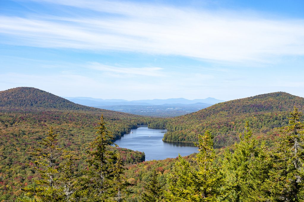 The view from Owls Head in Groton State Forest 
