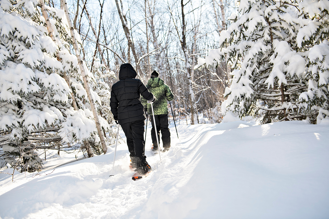 vermont winter trails snowshoeing