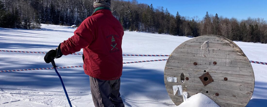 Vermont backyard rope tow