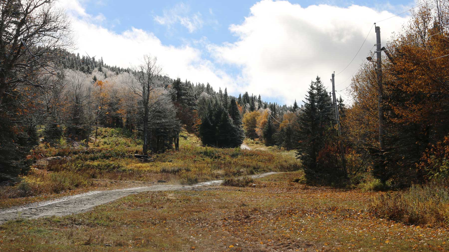 Vermont stick season hikes Bolton trail 