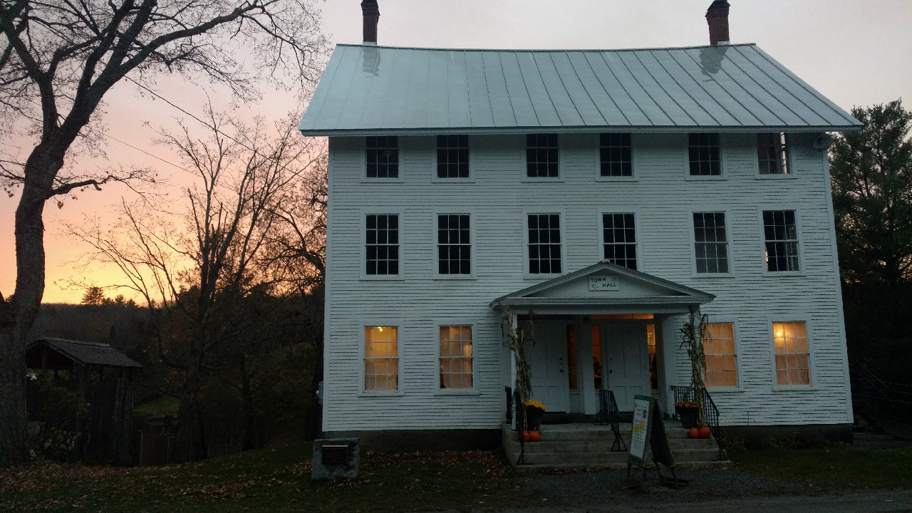 Old Town Hall in Brookfield Vermont